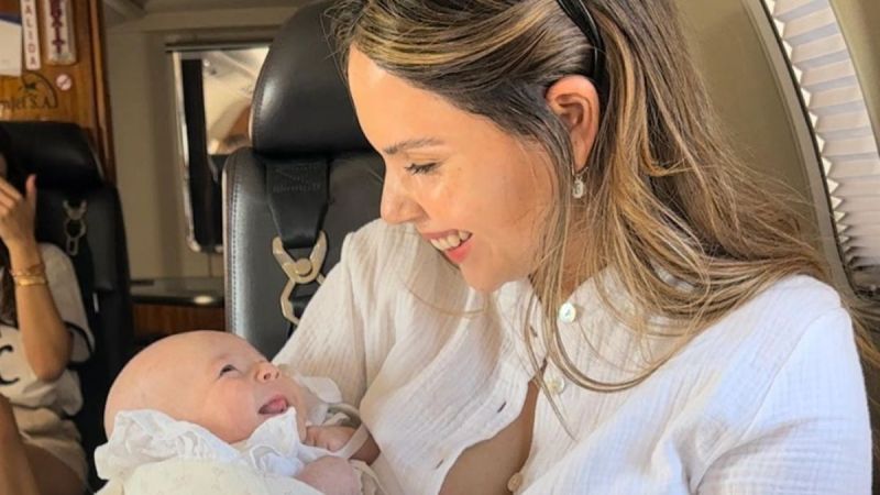 Barby Franco festejó el alta médica de su beba con un alegre y tierno video